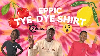 2 Minute Easy Eppic TyeDye Design w RonaldEpps [upl. by Eleira]