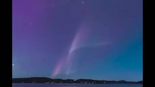 AURORA AUSTRALIS FROM HILLWOOD TASMANIA 11102024 [upl. by Garcia]