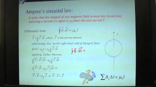 Amperes Circuital Law in differential form [upl. by Olivette311]