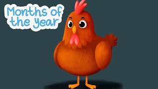 Months of the year song January to December song Learn the 12 Months 12 Months name in English [upl. by Aylward]