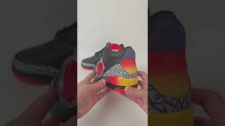 UA Jordan 3 Retro J Balvin Rio Unboxing Wonderkicks [upl. by Christyna]