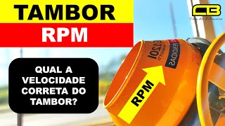 Qual a Rotação Certa Para o Tambor da Betoneira [upl. by Chiou159]