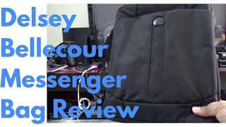 Review Delsey Bellecour Vertical Reporter PC Sling Bag from Lazada [upl. by Jara]