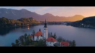 Bled  cinematic 4k drone video [upl. by Plantagenet]