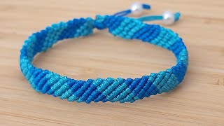 PULSERA FACIL DE HACER MACRAME BRACELET [upl. by Lincoln]