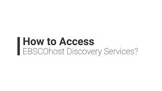 DLSUD Library Module 2 How To Search Library Resources Using EBSCOhost Discovery Service [upl. by Aivatco]