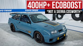 Modernized quotFord Sierra Cosworthquot with a 23L Ford Ecoboost Crate Motor [upl. by Dnalerb]