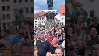 🇩🇪 0607 Freiberg  2400 Menschen beim AfD Bürgerdialog [upl. by Ellenod]