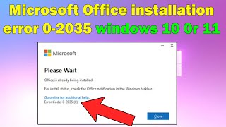 Microsoft Office installation error 02035 [upl. by Larkin]