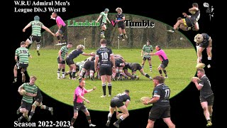 Llandeilo RFC v Tumble RFC WRU Admiral Mens League Div3 West B 2022  2023 [upl. by Etrem169]