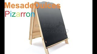 Pizarrón para mesa de dulces tijera [upl. by Aramac]