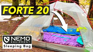 Nemo Forte 20 Sleeping Bag Review  Synthetic Choice for Cold Weather Camping [upl. by Yard913]