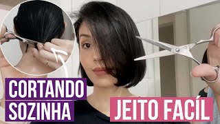 COMO CORTAR O CABELO CURTO EM CAMADAS SOZINHA EM CASA [upl. by Eca]