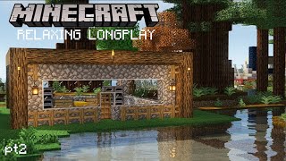 Relaxing Minecraft Longplay  Survival with mods pt2 [upl. by Vashtee]