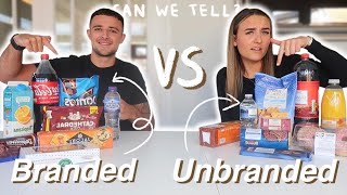 UNBRANDED vs BRANDED FOOD CHALLENGE [upl. by Sprage559]