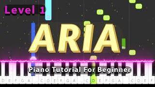 Aria Johann Sebastian Bach  Level 1  Classical Piano Tutorial For Beginner [upl. by Cenac]