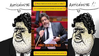 🚨Meyer habib TRAITE LE ministre 🤡 france info droite rn lfi israel raciste extremedroite [upl. by Benton]