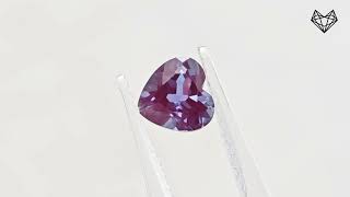 Heart cut lab grown Alexandrite [upl. by Jenne]