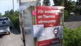 Installation av värmepump  Heat pump installation [upl. by Aronos966]