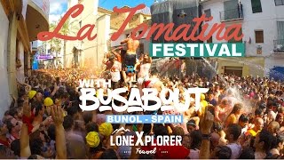 La Tomatina Festival with Busabout  Buñol Spain [upl. by Nylrehs]