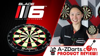 Winmau Blade 6 Standard Dual Core amp Triple Core Dartboard  Product Review  Jen Mounts [upl. by Gefell]