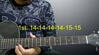 Apna bana le single string tabs lead lesson cover  Bhediya [upl. by Hump]