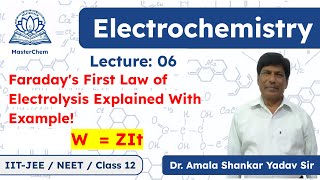 Class 12th Faradays First Law of Electrolysis with example [upl. by Nnahsal]