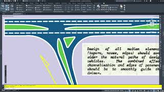 Civil 3D How to create Intersection with elaborated channelization and Island PART 1OF 2 [upl. by Eltsirk]