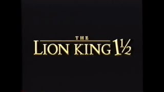 The Lion King 1½ teaser trailer reversed [upl. by Traver]