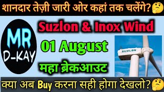 Suzlon Energy 01 August 🔥 Suzlon energy share latest news  Suzlon energy latest news Inox Wind [upl. by Farron]