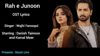 Rah e Junoon Ost LyricsDanish Taimoor Komal Meer  Wajhi Farooqui  Hum Tv [upl. by Geaghan]