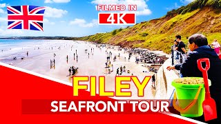 FILEY  Promenade and Beach Tour of Filey Yorkshire England [upl. by Jacey]