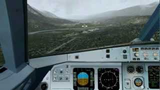 Innsbruck Airport LOWI  LOC DME East Approach Tutorial [upl. by Tyler]