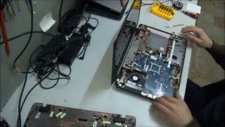 How to disassemble and clean Toshiba Satellite L770 L770D [upl. by Noreik]