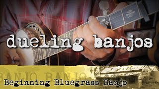 Bluegrass Banjo Lesson 39  How to Play Dueling Banjos [upl. by Ekal611]