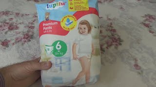 Lupilu Premium Pants Soft amp Dry No 6 XL 15 kg 18 pcs Unboxing and Test [upl. by Edison900]