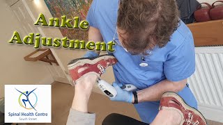 Chiropractic Activator Ankle Adjustment [upl. by Nnahtur]