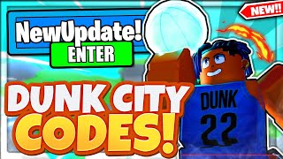 ALL NEW SECRET DUNK CITY UPDATE CODES In Roblox Dunking Simulator [upl. by Maguire545]