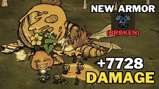 NEW WORMWOOD ARMOR IS TOTALLY BROKEN Killing Bee Queen in 4s  Dont Starve Together  BETA [upl. by Yraeht916]