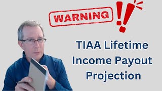 TIAA Lifetime Income Payment Payout Rate Projection  Be Careful [upl. by Lledniw]