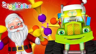 Wheels On The Monster Truck  Christmas Version  GO Super Trucks [upl. by Kaye297]