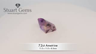 72ct Ametrine Pixel CutOpposed Bar Cut [upl. by Faro681]