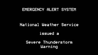 Severe Thunderstorm Warning  EAS 588  32814 749 PM [upl. by Staci]