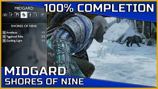 God of War Ragnarök  Shores of Nine Midgard  100 Completion [upl. by Fisher]