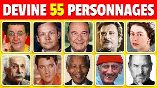 Devine 55 Personnages Historiques ✅🧑🤔 Quiz Culture Générale  Facile Moyen Difficile Impossible [upl. by Ytirev824]