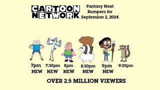 Cartoon Network Fantasy Next Bumpers for September 2 2024 [upl. by Vadnee215]