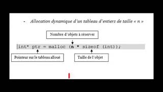 Allocation dynamique dun tableau en C [upl. by Aguayo374]