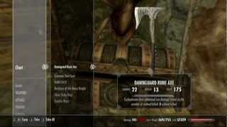 Skyrim DLC How to get the Dawnguard Rune Axe [upl. by Rein606]