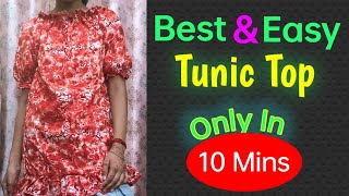 How to stitch a easy Tunic Top  10 minutes sewing projects sewing latest [upl. by Verla]