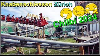 Knabenschiessen Zürich Chilbi Kirmes Stadt Zürich Schweiz 2024 [upl. by Renny897]